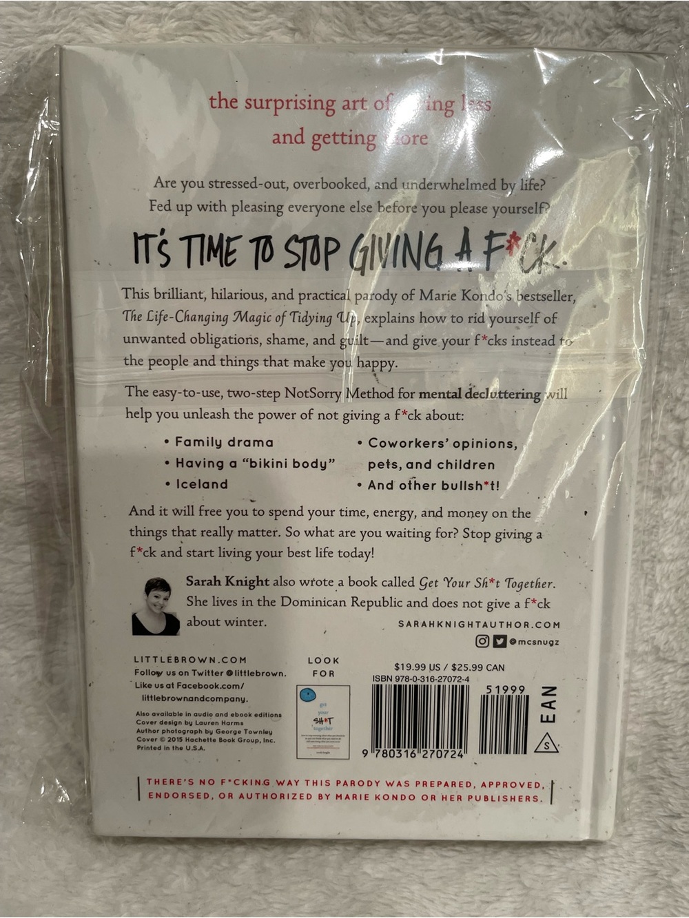 The Life-Changing Magic of Not Giving a F*ck – White Cover Hardback Book - Picture 4 of 4